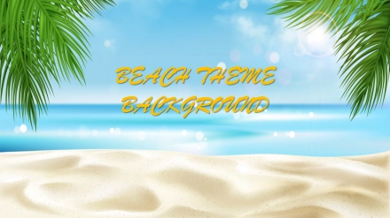 Best Beach Theme Background