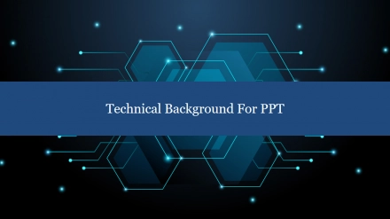 Ready To Use Technical Background For PPT Template