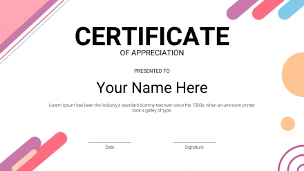 free template certificate