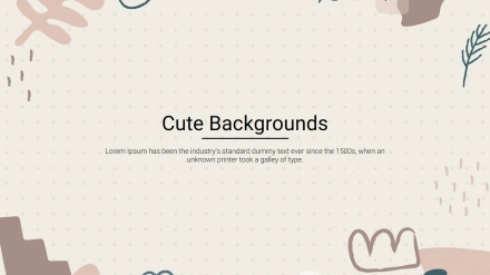 Cute Google Backgrounds Template Slide For Presentation