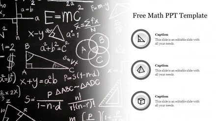 Awesome Free Math PPT Template Presentation Design