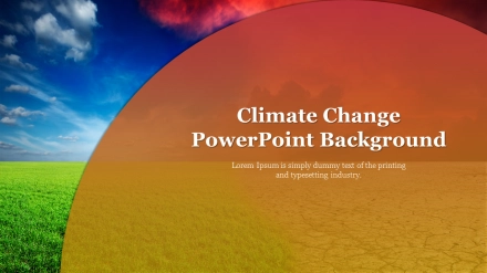 Simple Climate Change PowerPoint Background Presentation