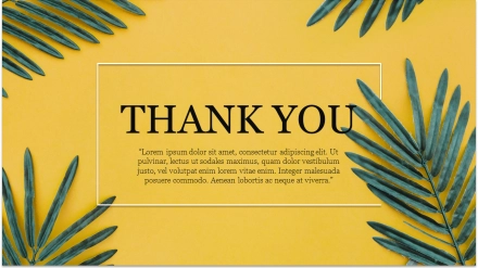 Editable Thank You Background Design PowerPoint Slide