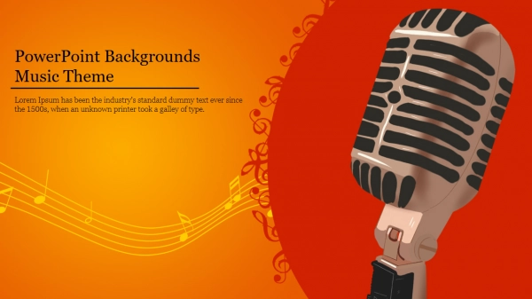 Amazing PowerPoint Backgrounds Music Theme