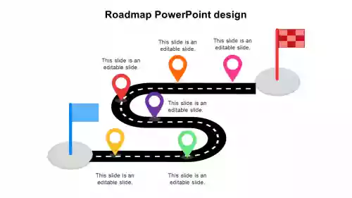 blank road map template