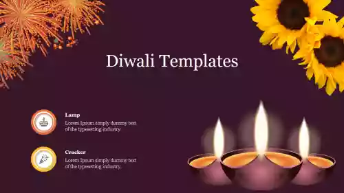 Awesome Diwali Greeting Card Background PowerPoint