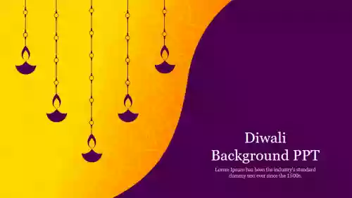 Awesome Diwali Greeting Card Background PowerPoint