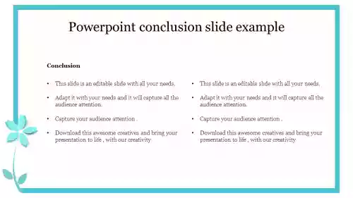 Catchy Conclusion Powerpoint Slide