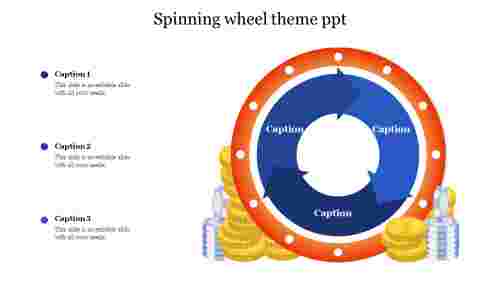 Editable Spinning wheel template presentation