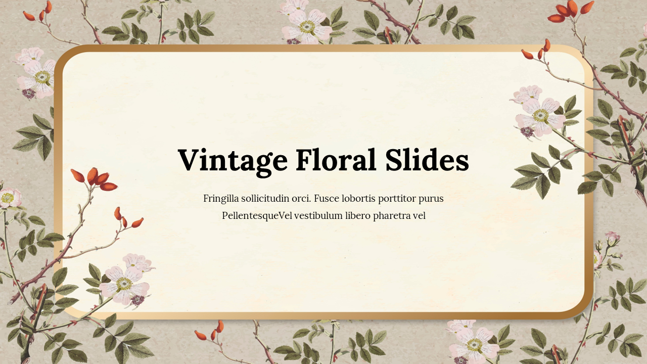 Album photos vintage  Modèle Google Slides et PowerPoint