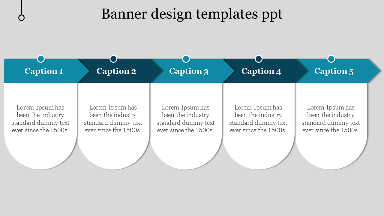 Best Banner Design Templates PPT In Multicolor Slide