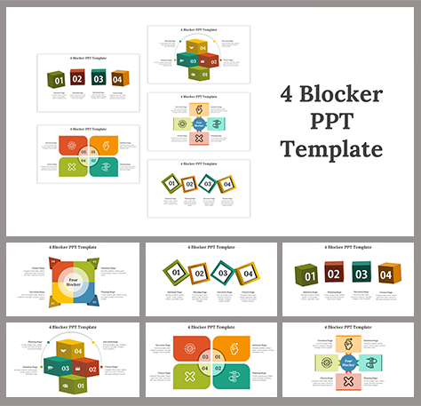 Download 4 Blocker PowerPoint And Google Slides Templates