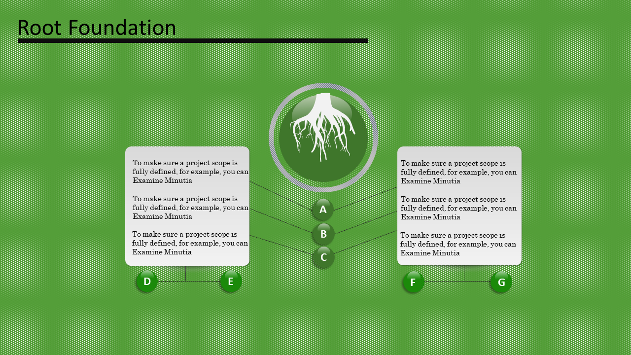 Growing Tree PowerPoint Template for Growth Planning