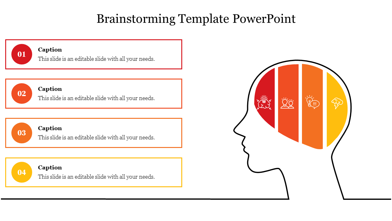 Brainstorming Template PowerPoint for Idea Generation