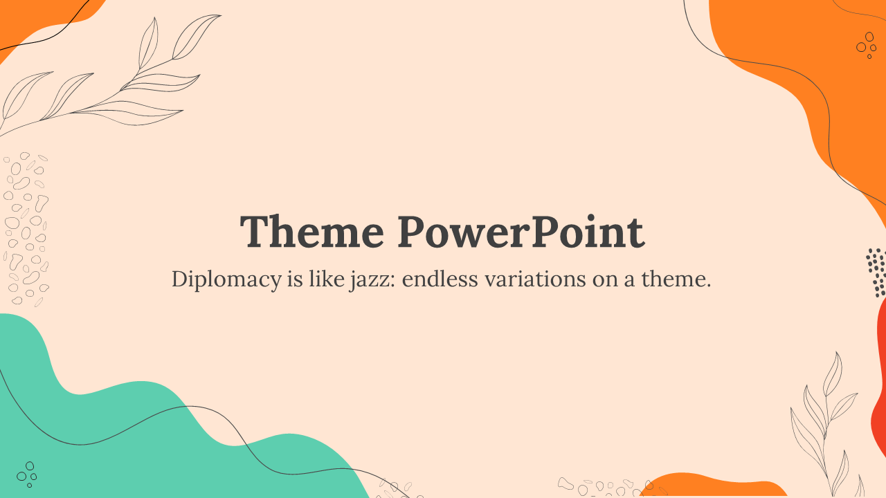 Easy To Customize Theme PowerPoint And Google Slides