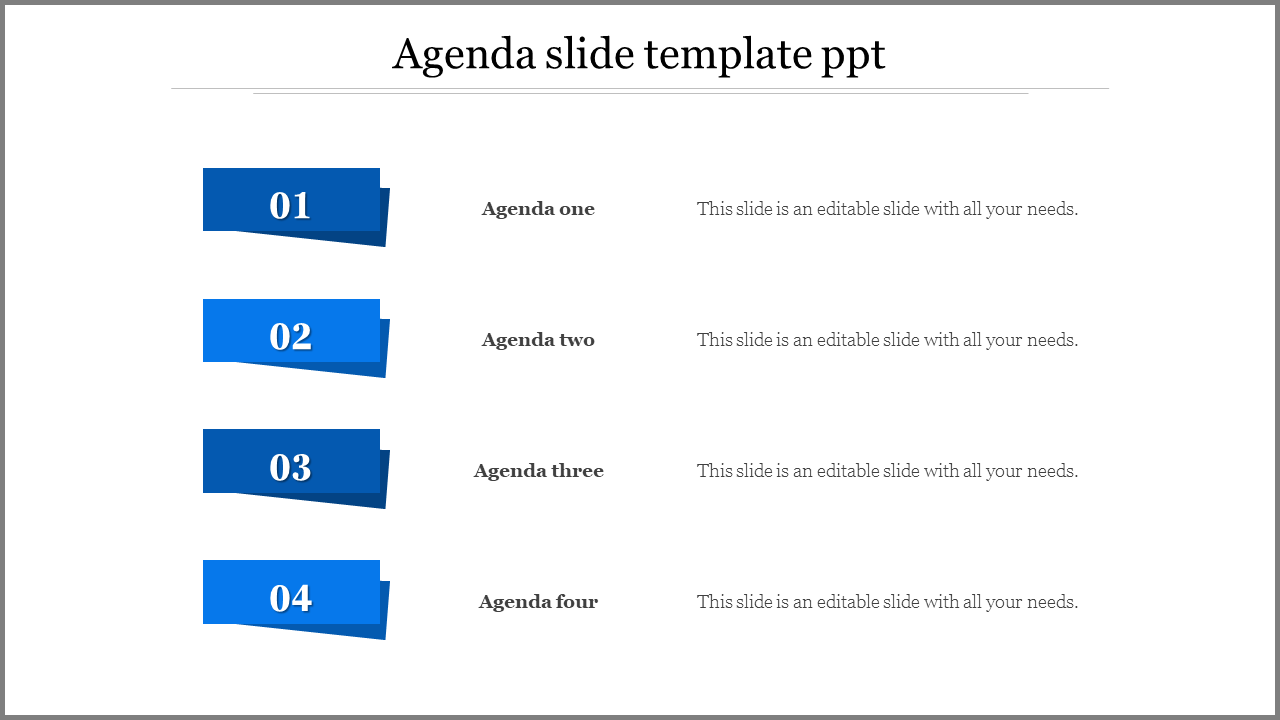 Professional Agenda Slide Templates for Effective Meetings