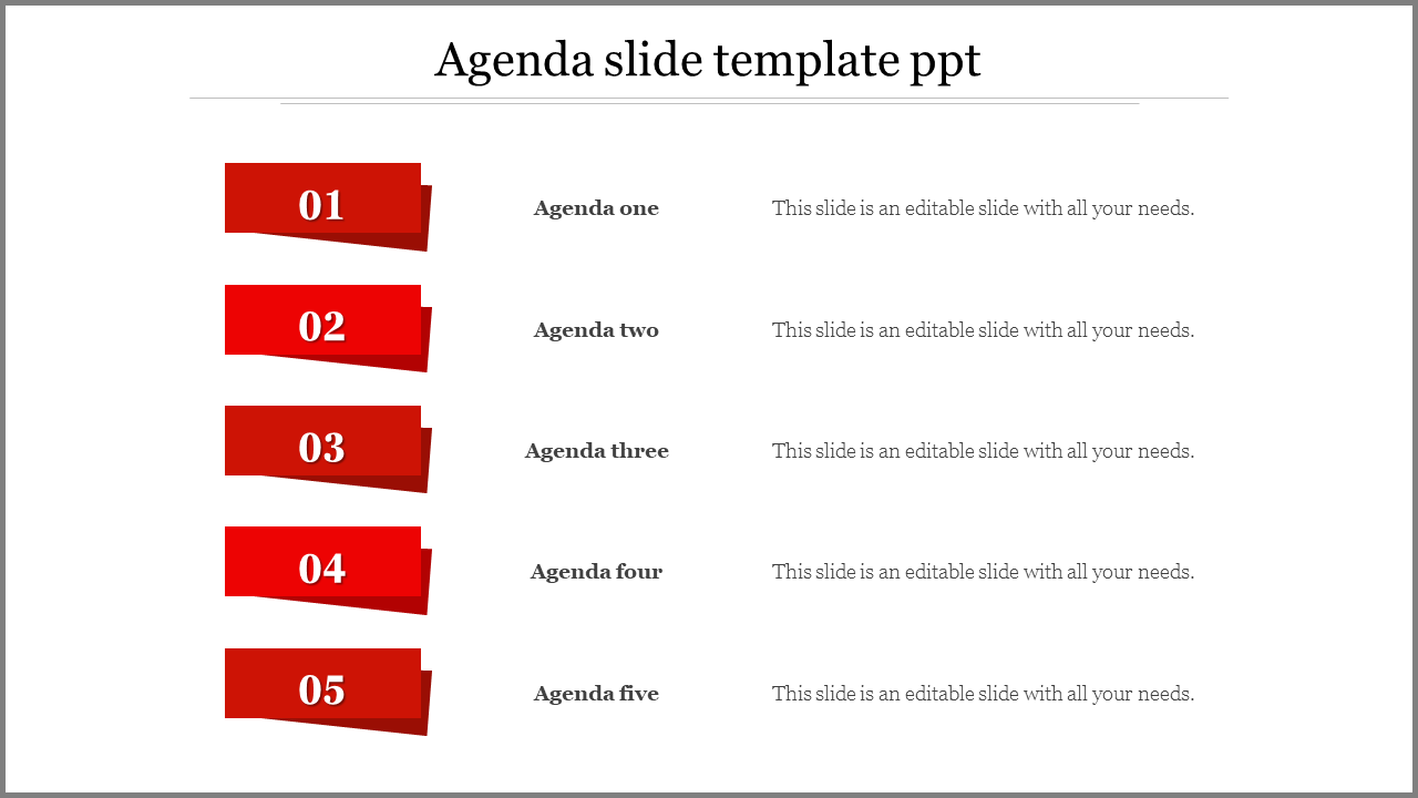 Engaging Agenda PPT Template and Google Slides Themes