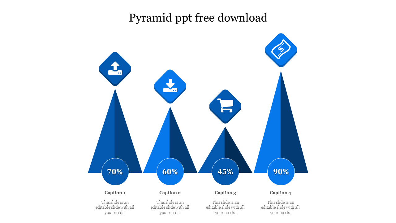 Modern Pyramid PPT Free Download for Business Strategy