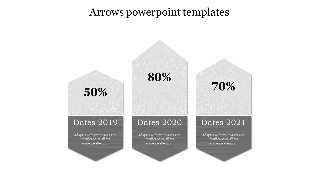 Awesome Dual Arrows PowerPoint Template and Google Slides