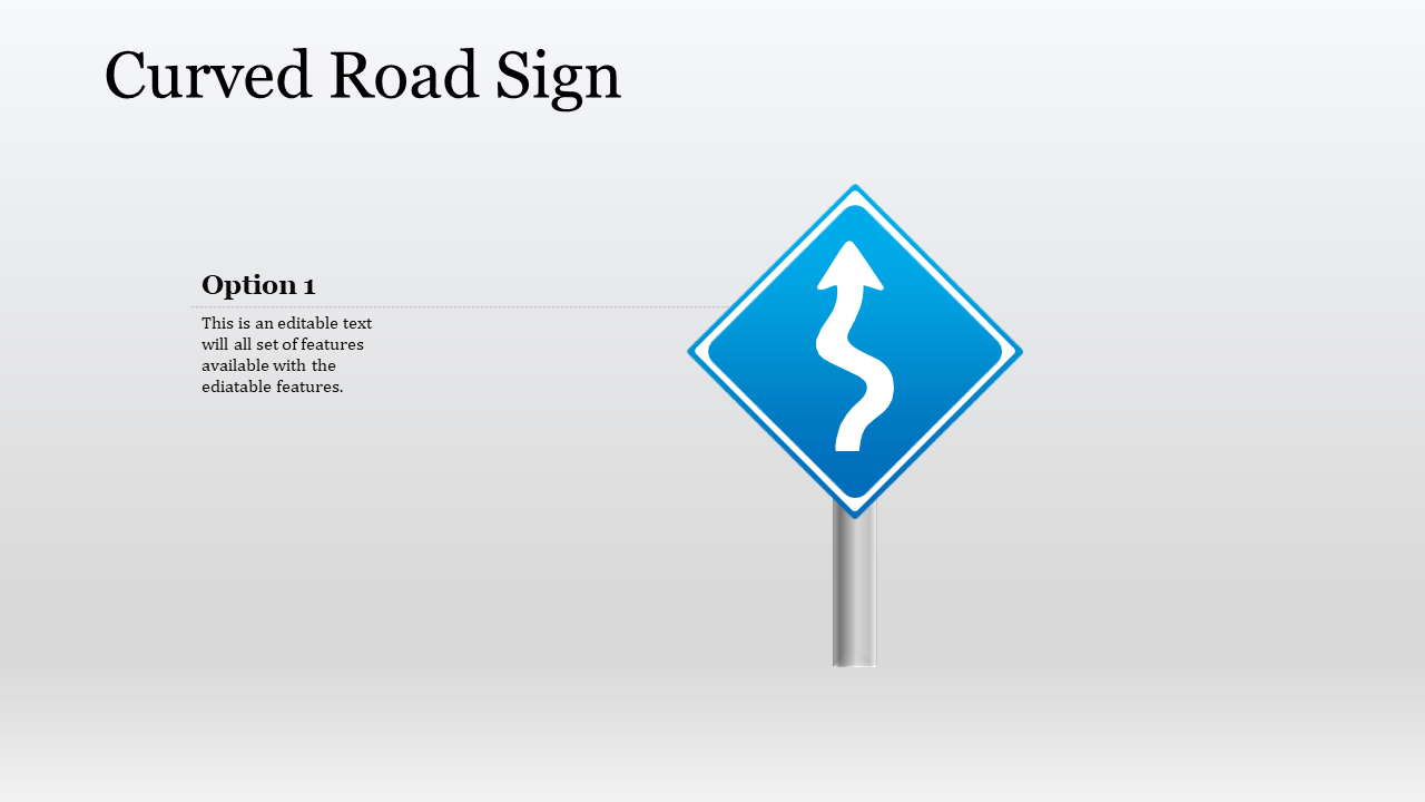 Creative Blank Street Sign Template Slides Designs