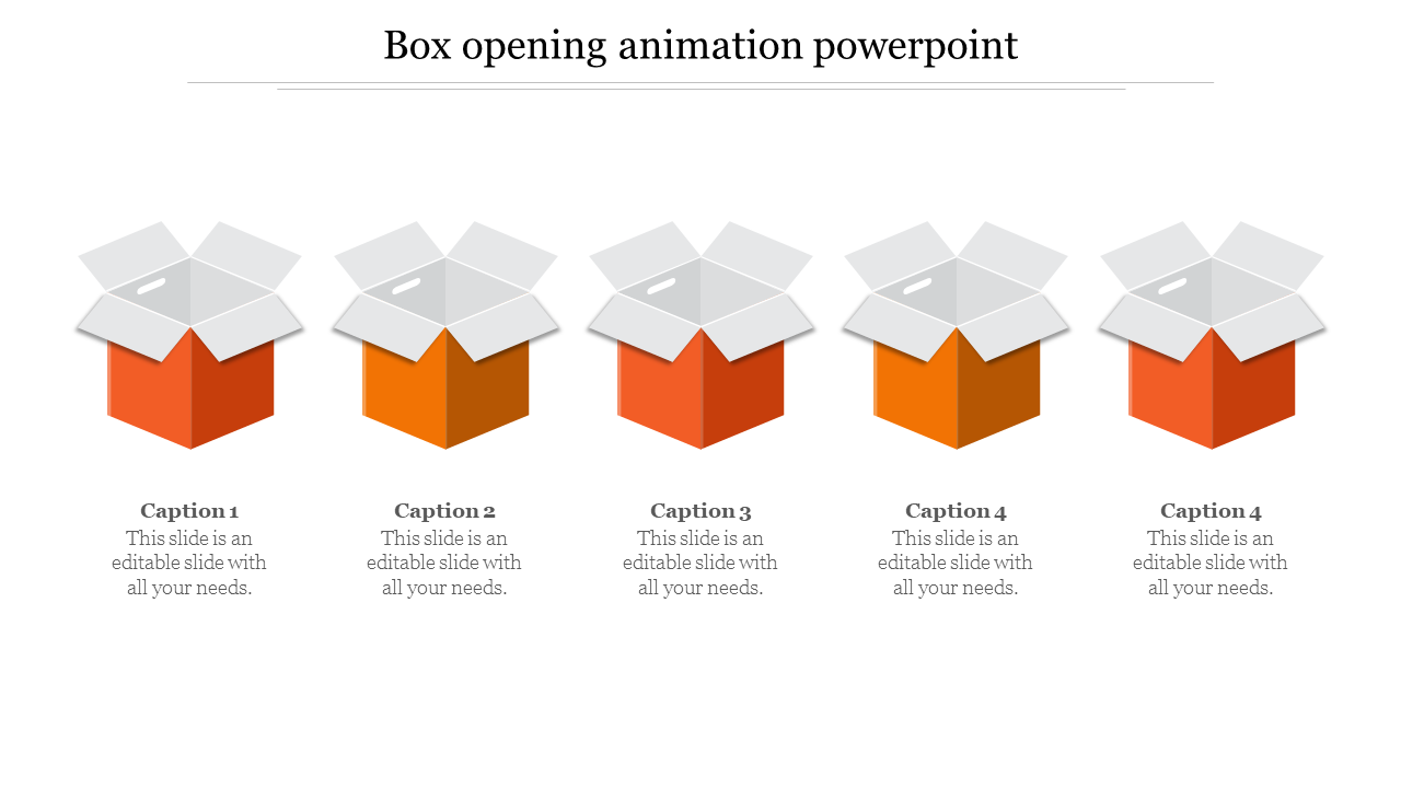 Box Opening Animation PowerPoint Templates and Google Slides