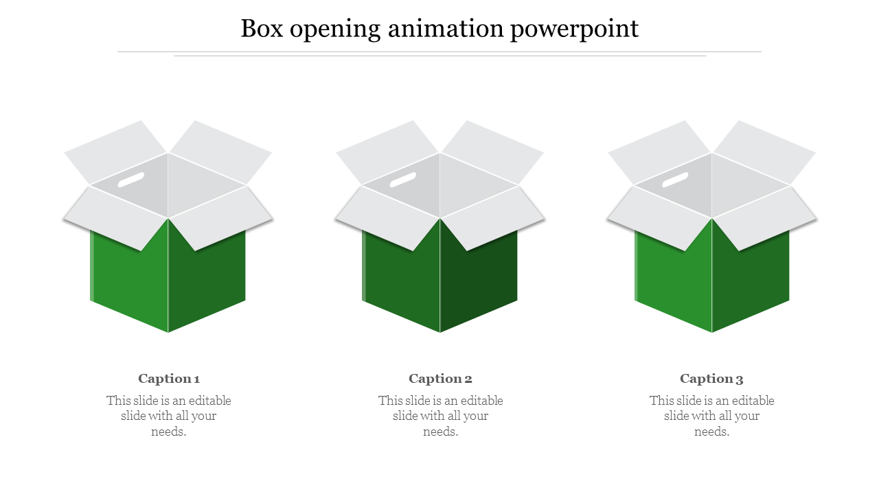 Best Box Opening Animation PowerPoint For Presentation