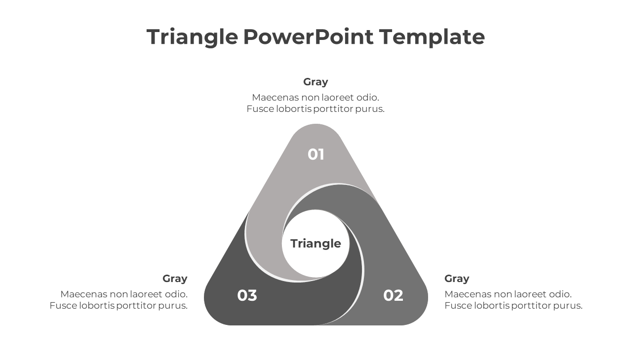 Creative Triangle PowerPoint Template For Presentation