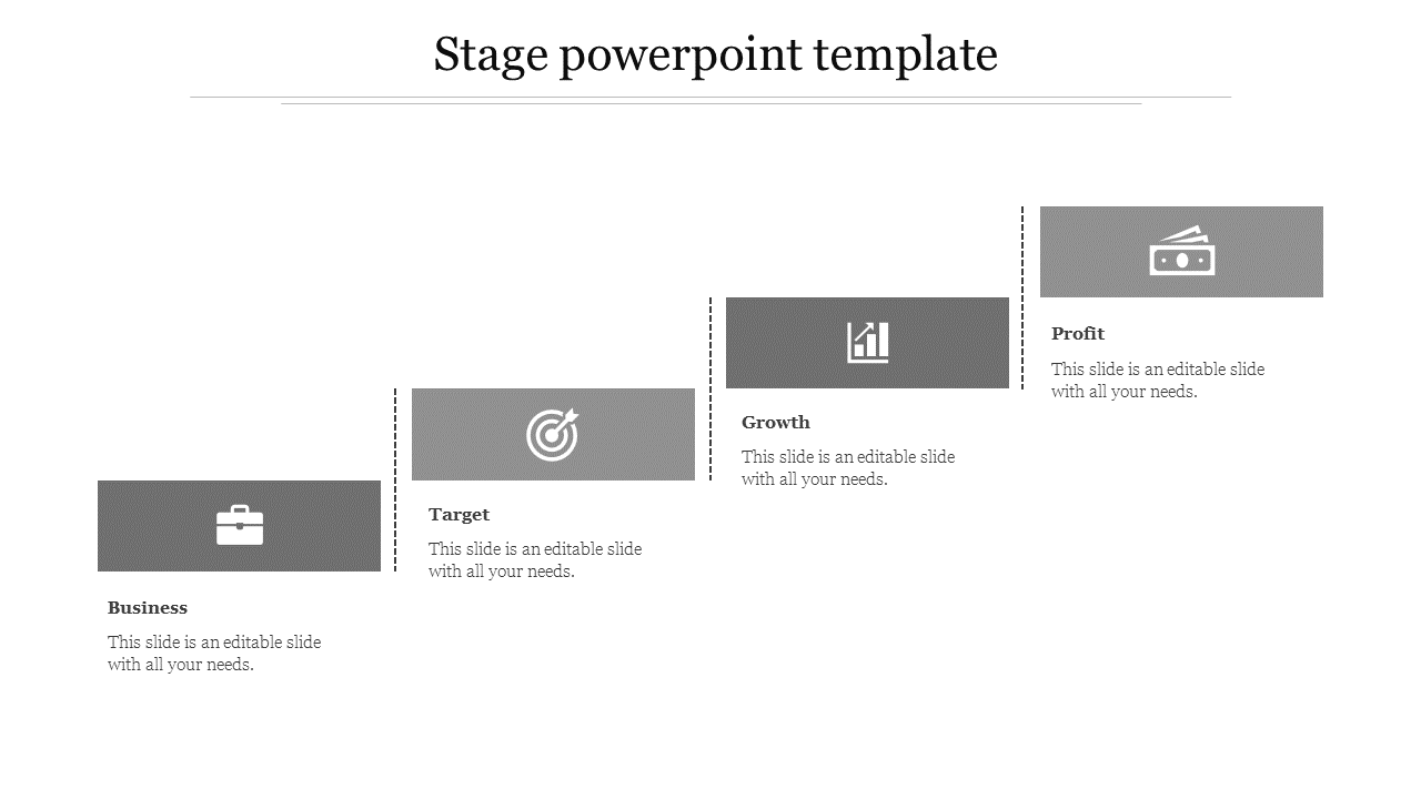 Be Ready To Use Stage PowerPoint Slides For Presentation