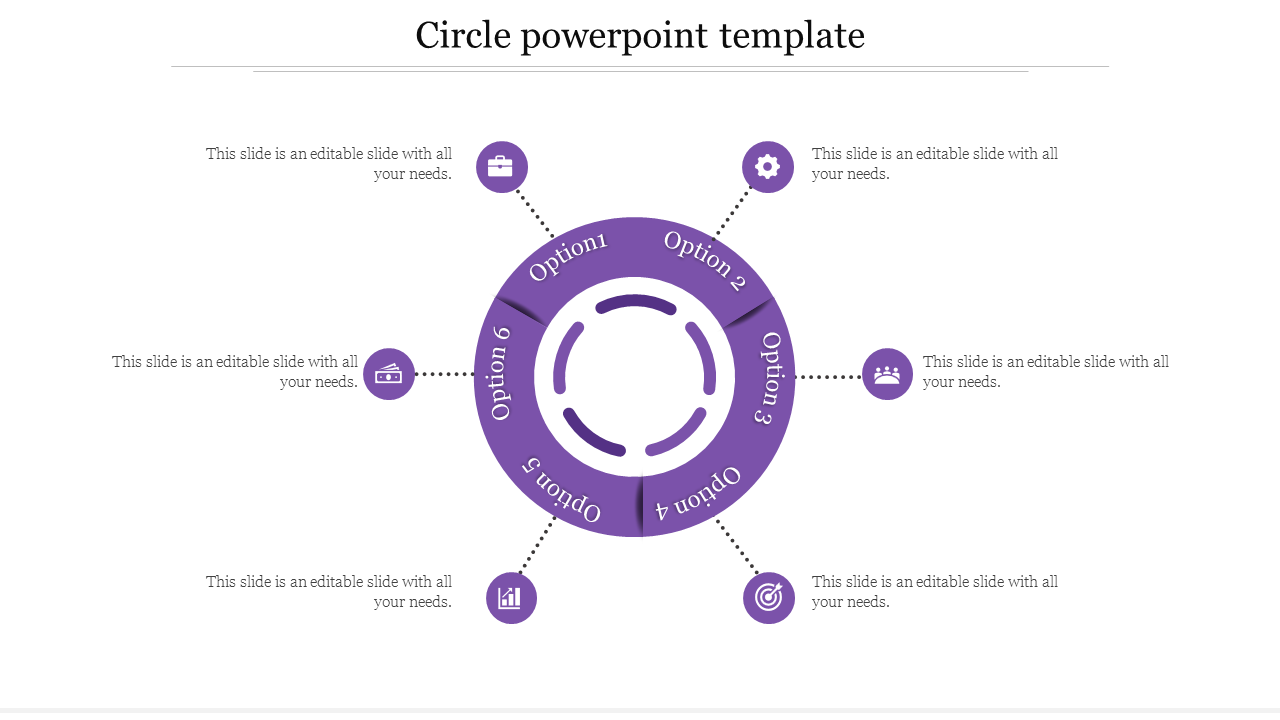 Versatile Circle PowerPoint Template for Data Visualization