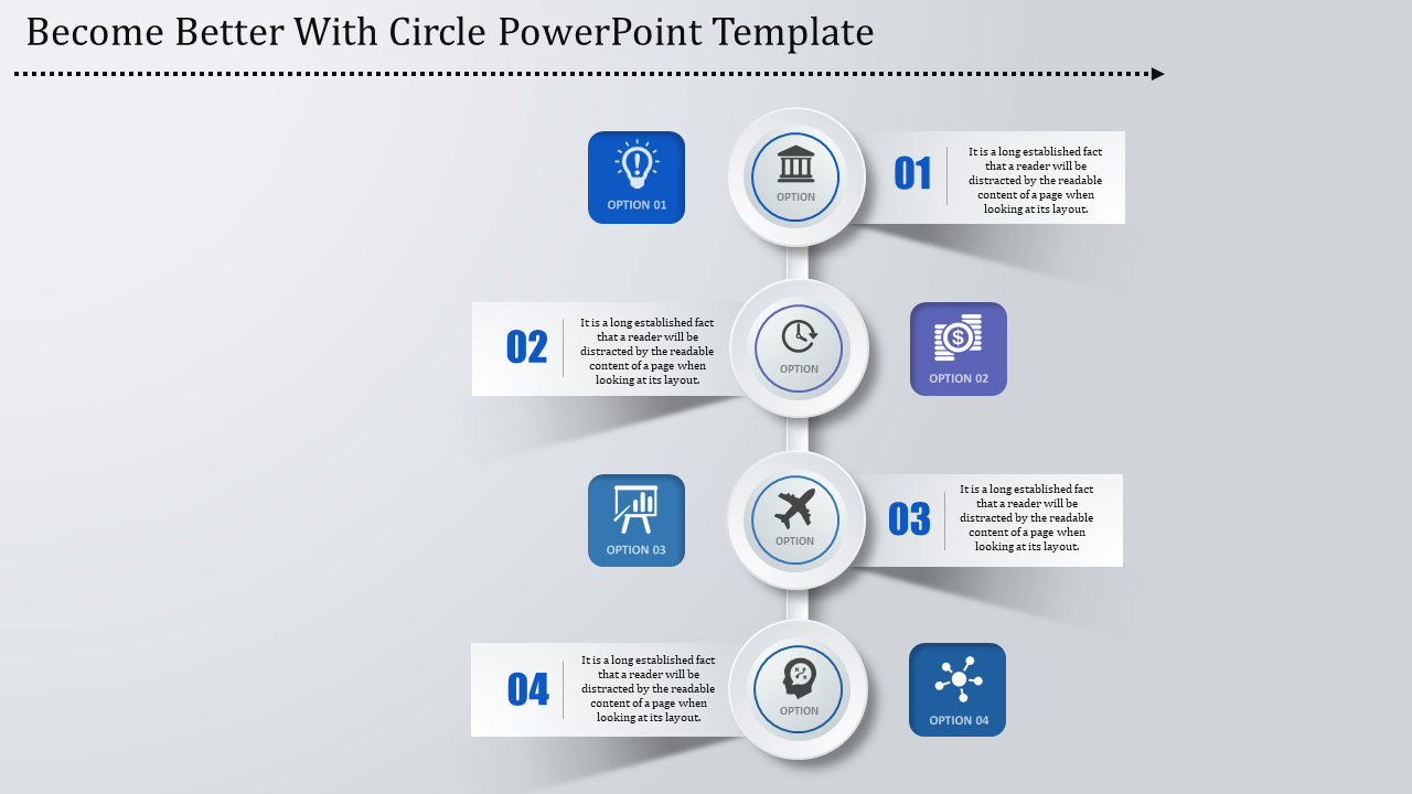 Circle Timeline PowerPoint Template and Google Slides