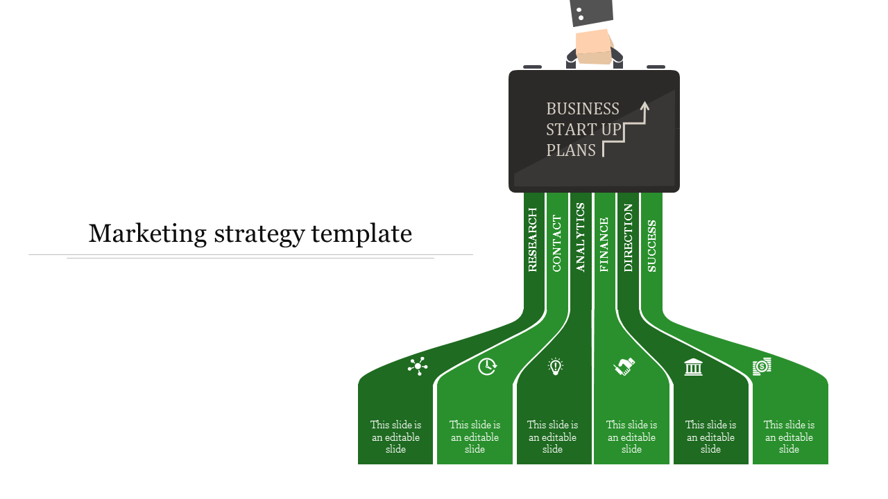 Business Marketing Strategy Template and Google Slides Themes