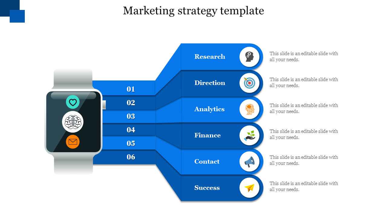 Infographic Marketing Strategy Template Presentation