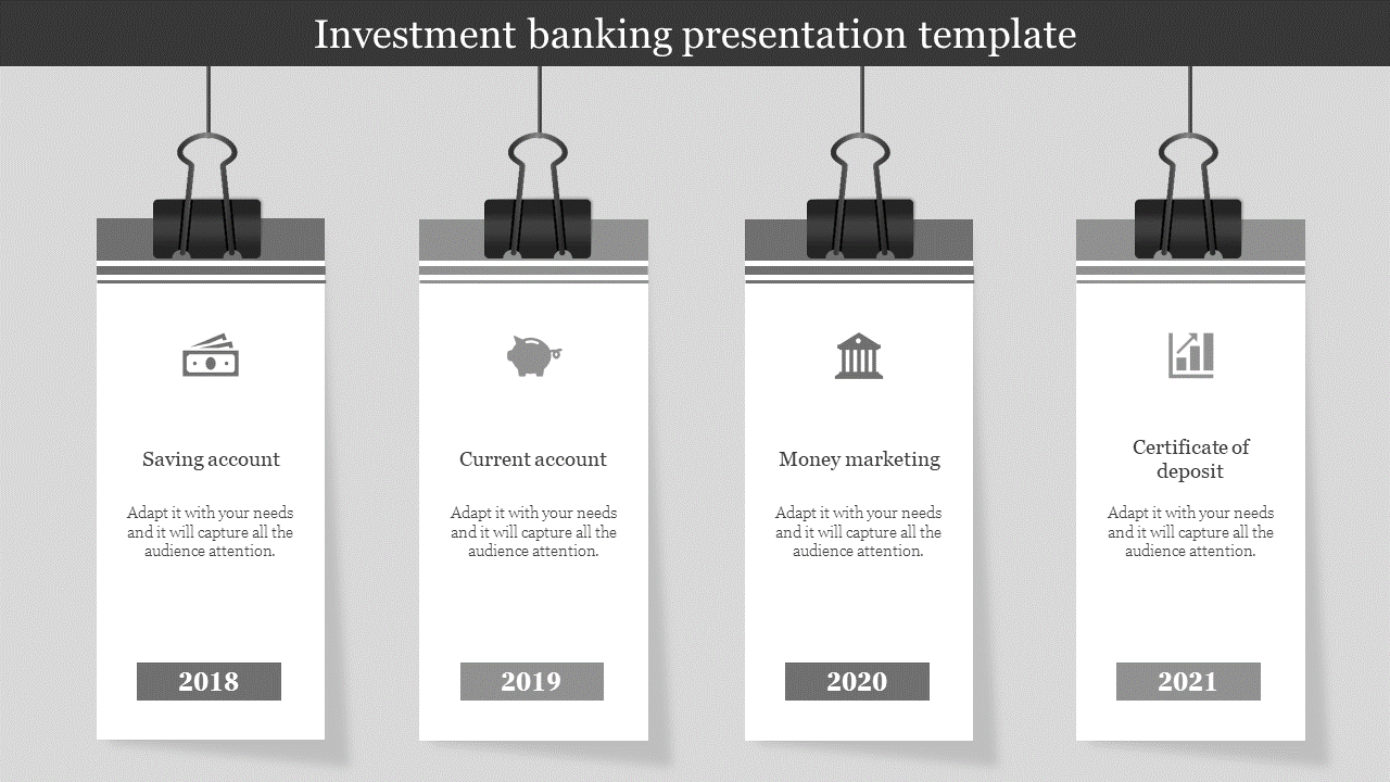 Simple Investment Banking Presentation Template and Google Slides