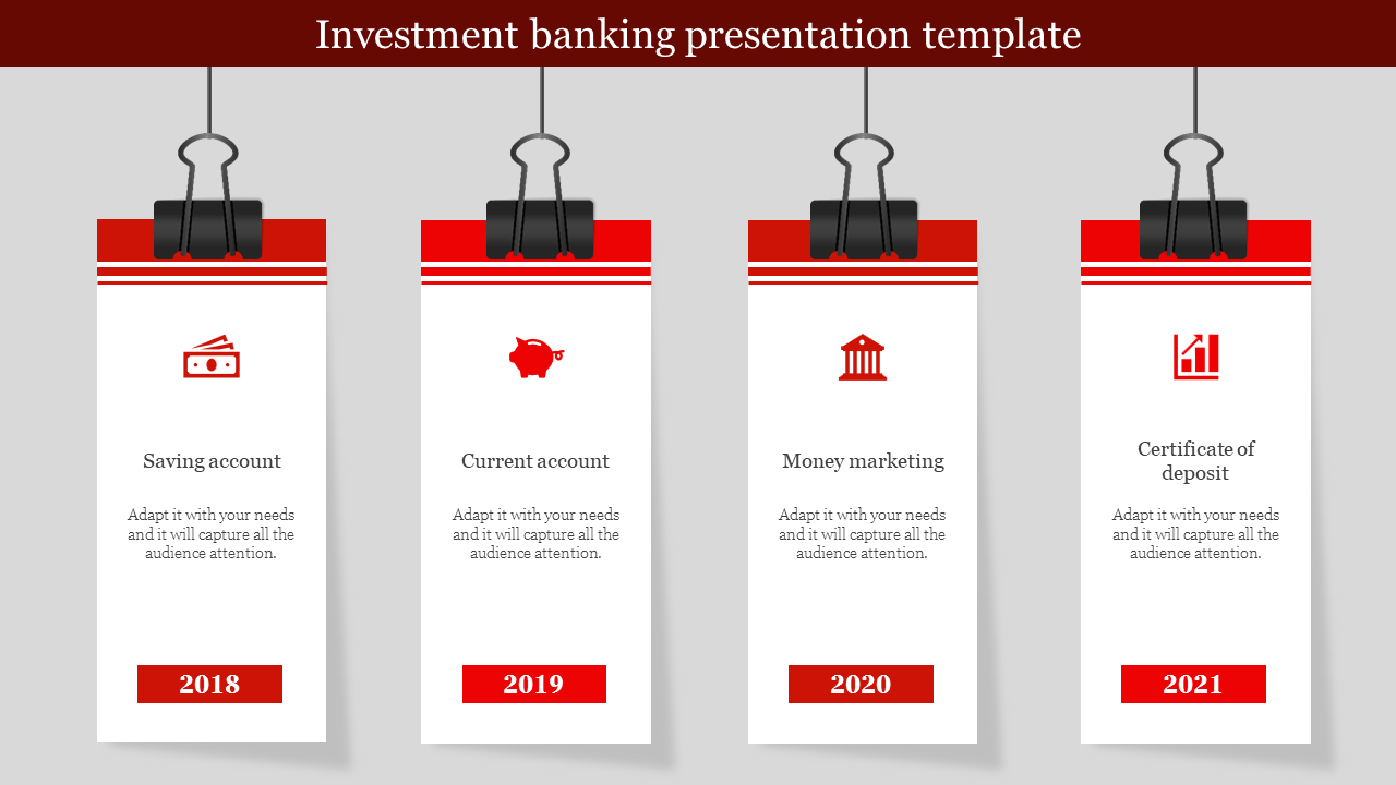 Editable Investment Banking Presentation Template Design