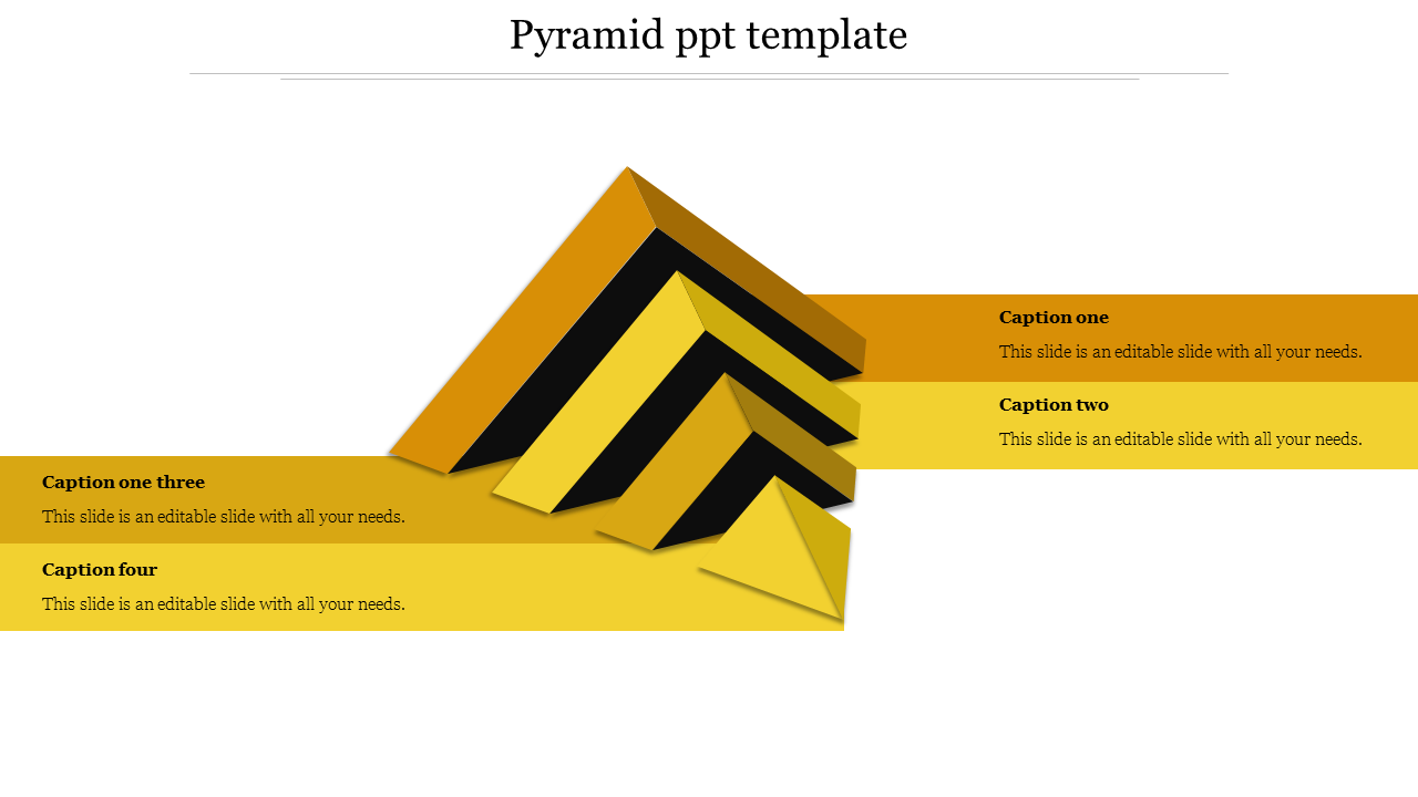 Unique Pyramid PPT Template for Planning Presentation