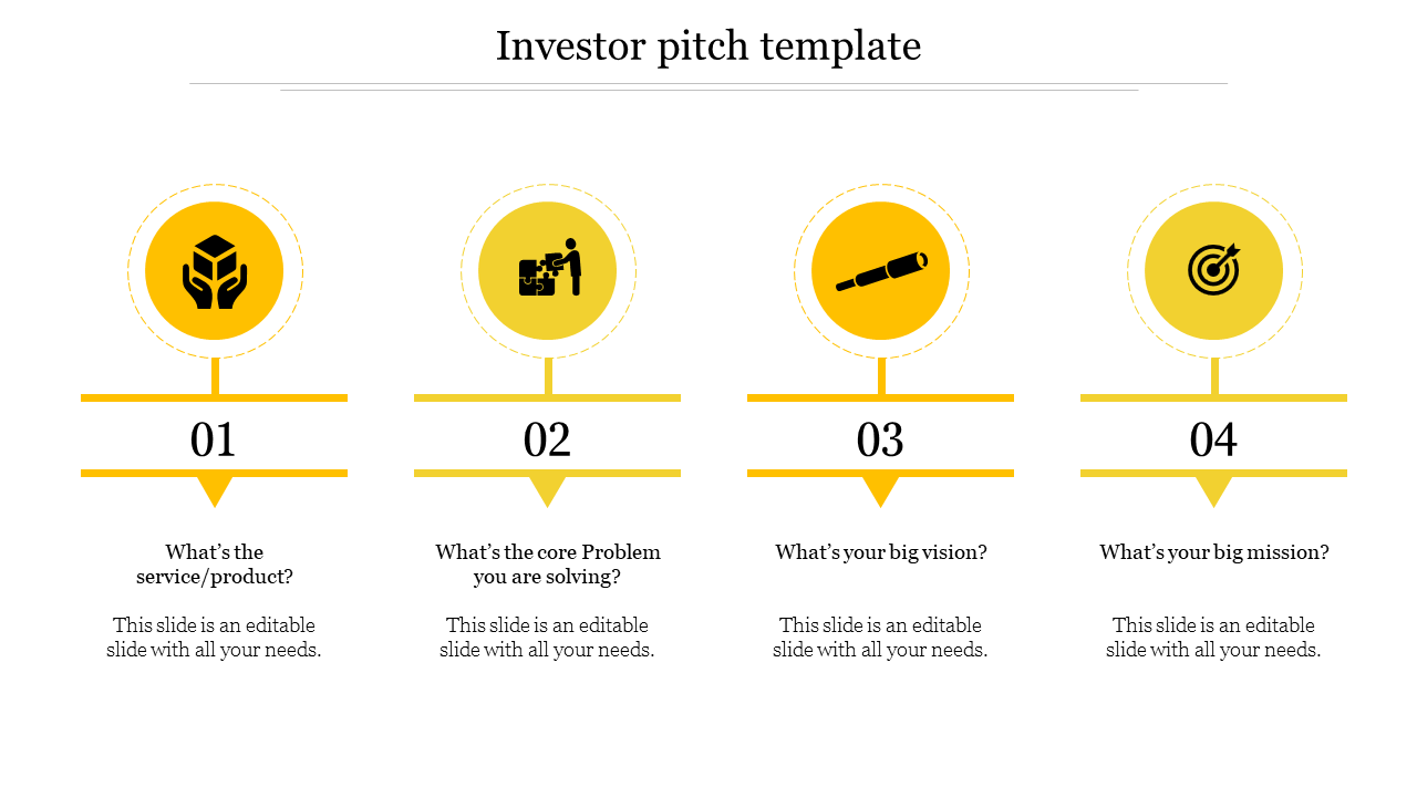 Investor Pitch Template Circle Designs For Presentation