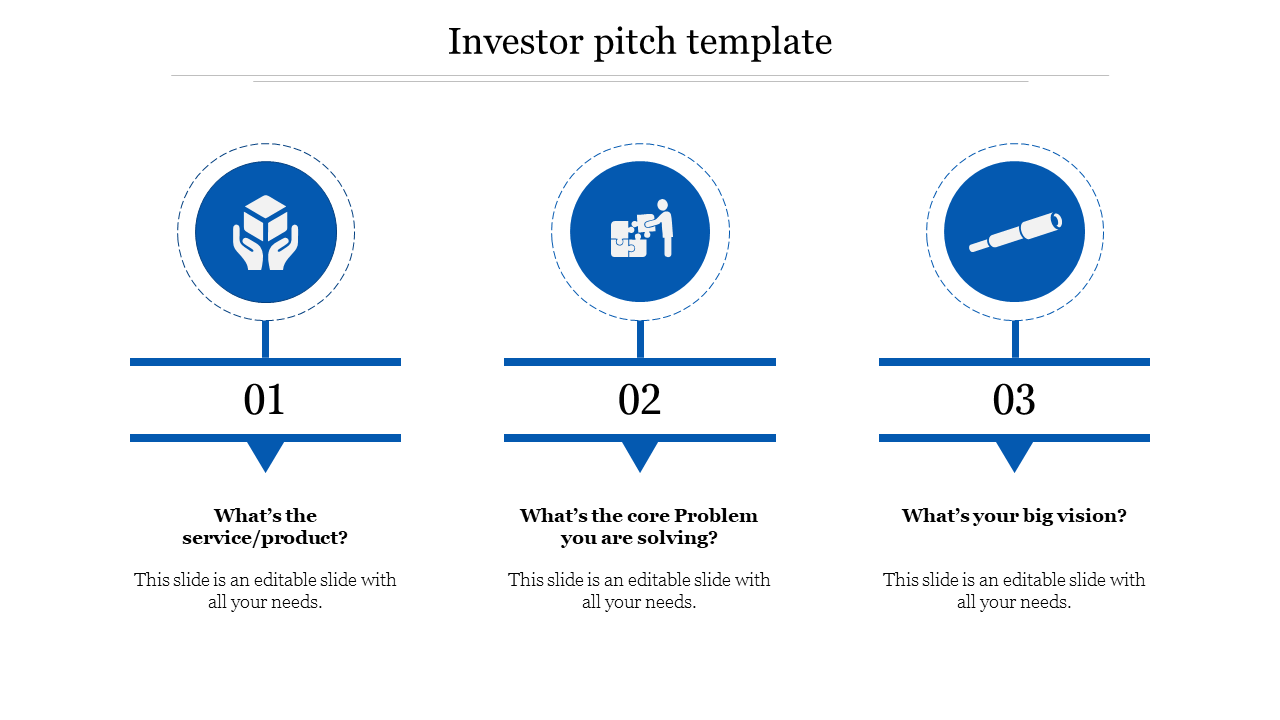 Best Investor Pitch Template Circle Design Presentation