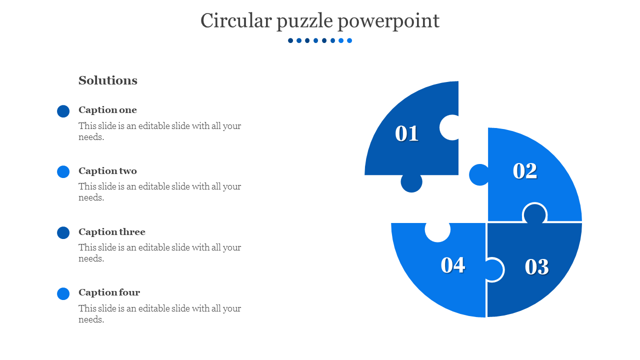 Circular Puzzle PowerPoint Template and Google Slides Themes