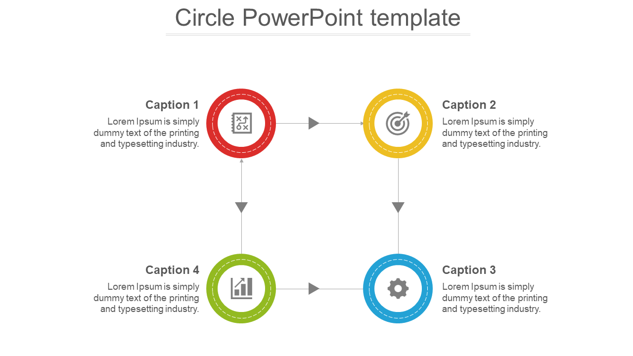 Attractive Circle PowerPoint Template Presentation