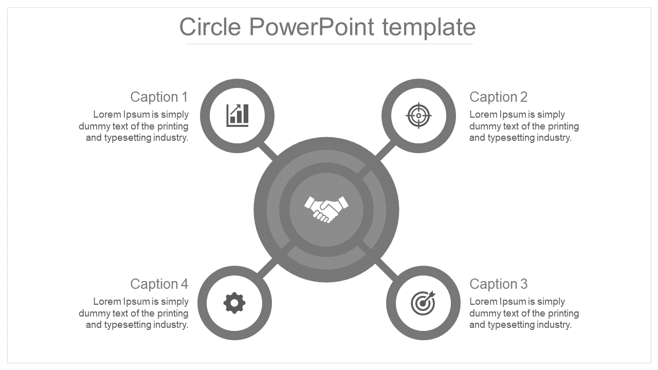 Infographics Circle PowerPoint Template For Presentation