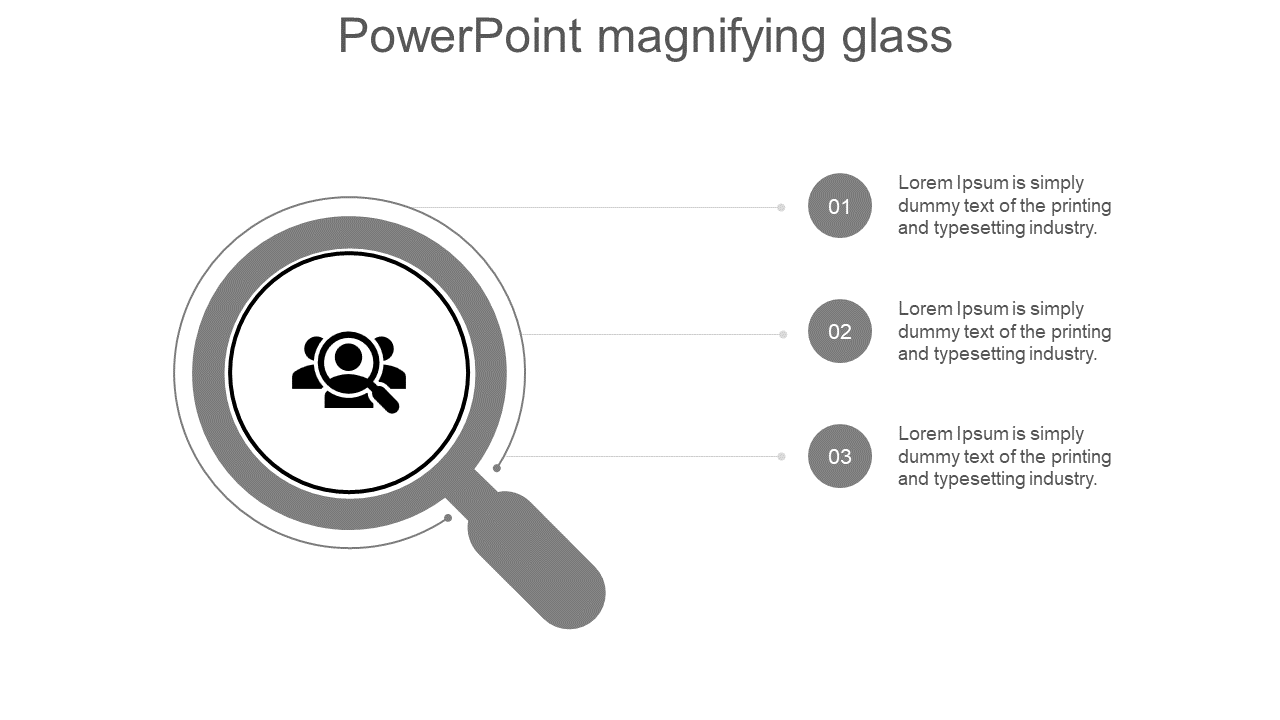 Magnifying Glass PowerPoint Template and Google Slides