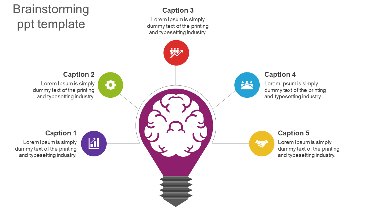 Brainstorming PowerPoint Template for Creative Sessions