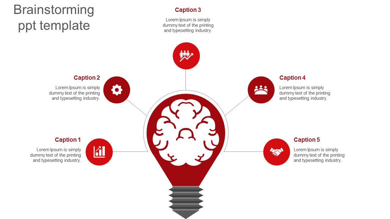 Brainstorming PowerPoint Template for Idea Generation