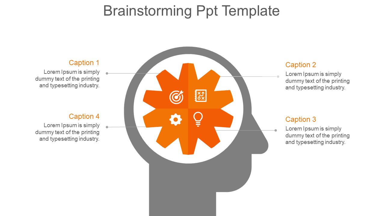 Effective Brainstorming PPT Template for Innovation