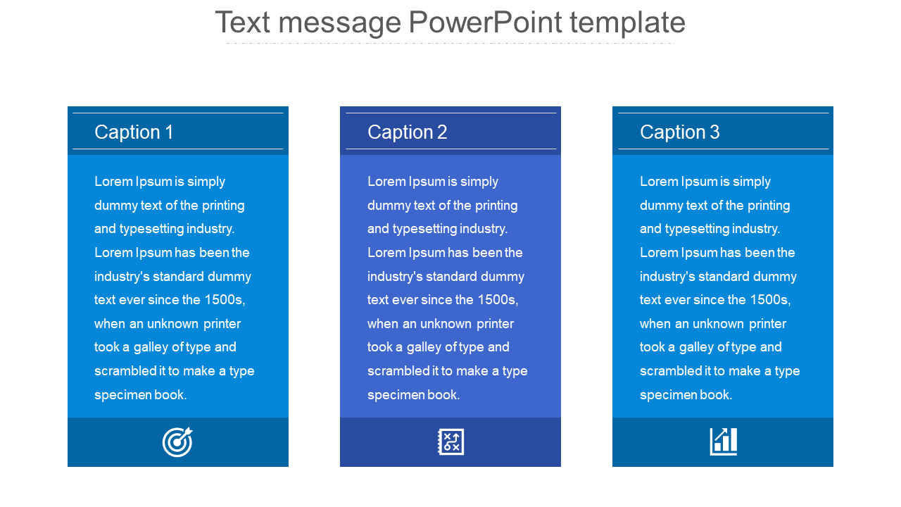 Text Message PowerPoint Template for Presentations