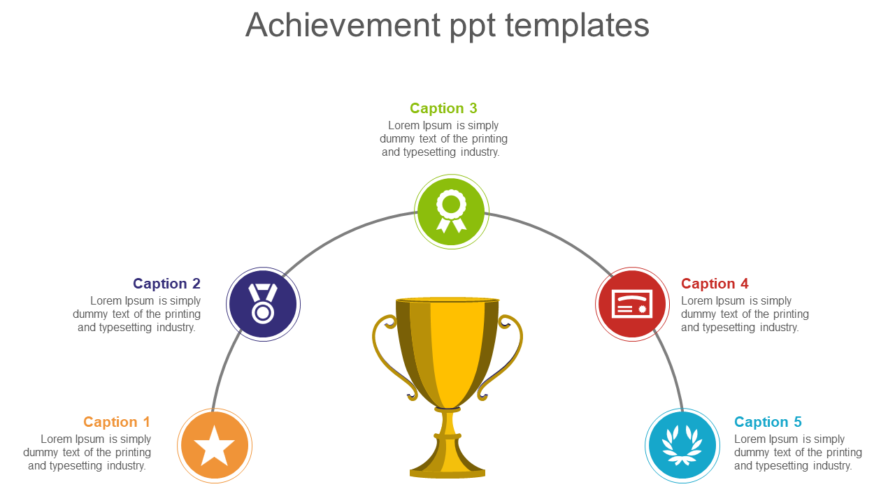 Simple Achievement PPT Templates For Presentation