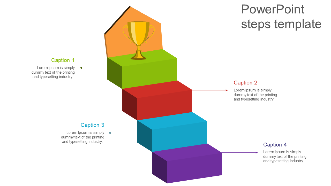 PowerPoint Steps Template for Process Flow Visualizations