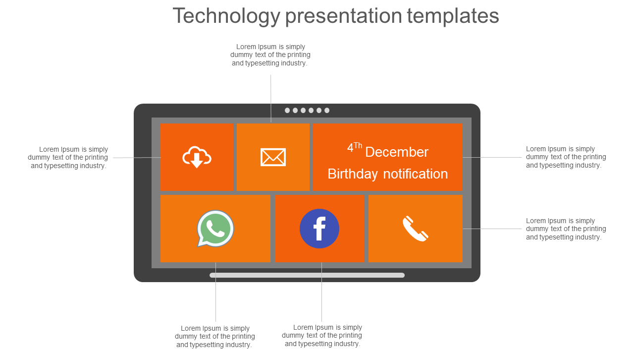 Creative Technology Presentation Templates Design Slide