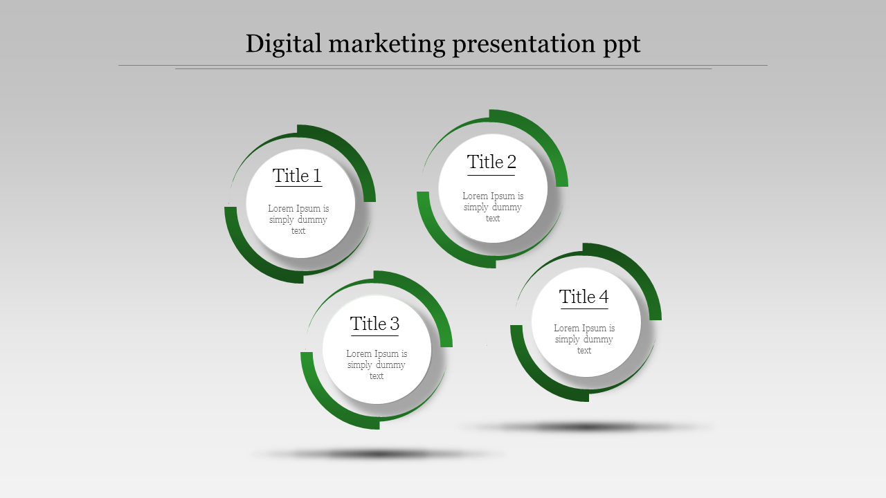 Creative Digital Marketing Presentation PPT Slide