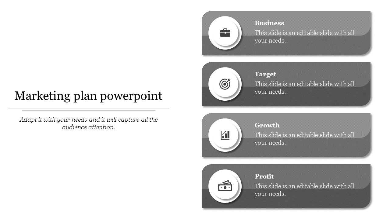 Editable Marketing Plan PPT and Google Slides Presentation